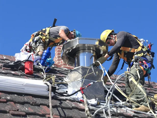 Protective chimney cap installed by Rock Hill Chimney Sweep in Rock Hill, SC
