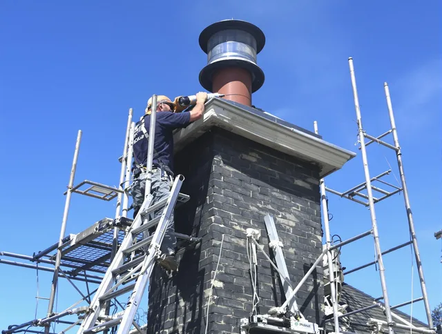 Sturdy chimney crown finished by Rock Hill Chimney Sweep in Rock Hill, SC