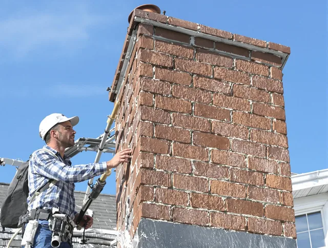 Brickwork for a chimney rebuild by Rock Hill Chimney Sweep in Rock Hill, SC