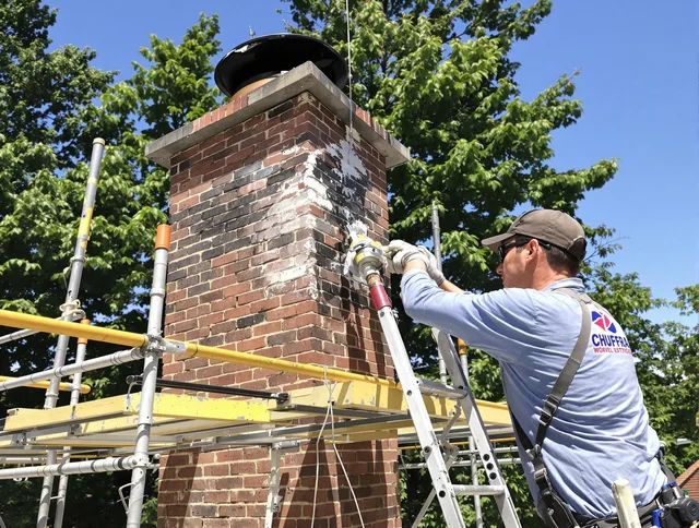 Structural chimney repair by Rock Hill Chimney Sweep in Rock Hill, SC