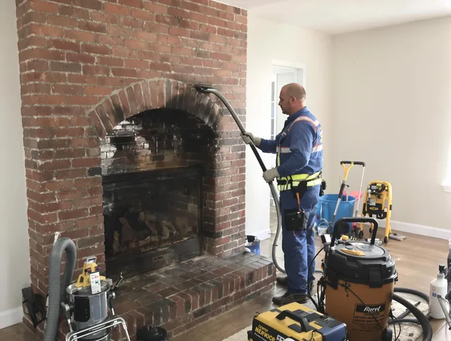 Rock Hill Chimney Sweep expert performing detailed chimney sweep in Rock Hill, SC