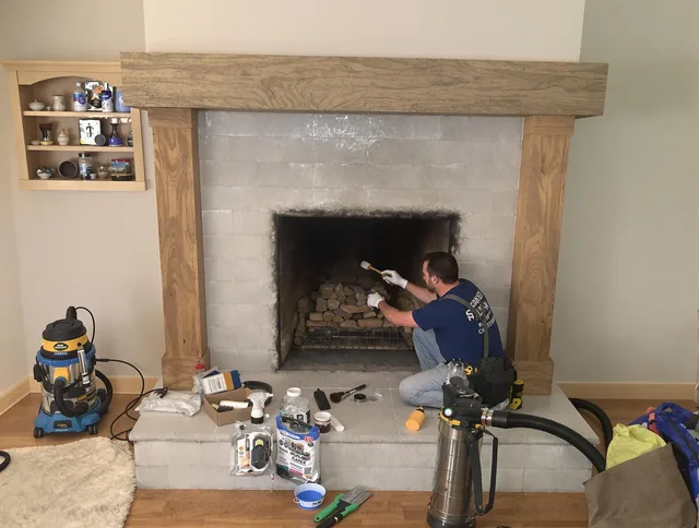 Detailed creosote removal process by Rock Hill Chimney Sweep in Rock Hill, SC