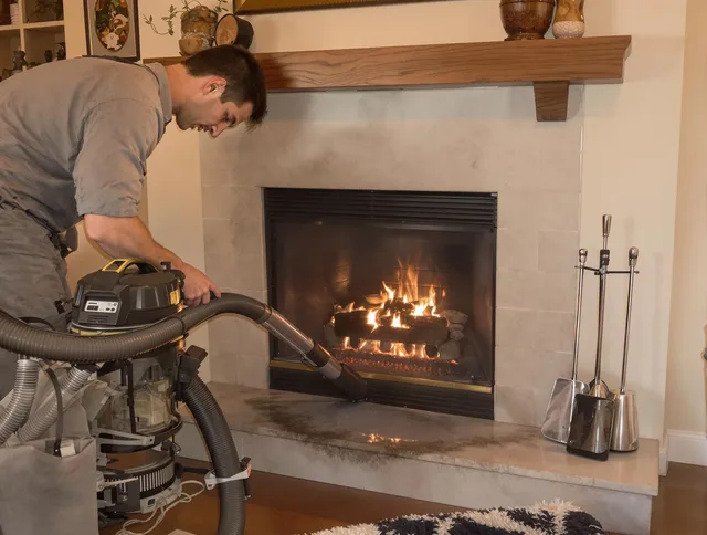 Routine fireplace upkeep by Rock Hill Chimney Sweep in Rock Hill, SC