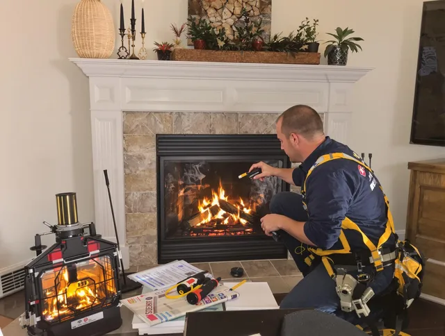 Safety-focused fireplace inspection by Rock Hill Chimney Sweep in Rock Hill, SC