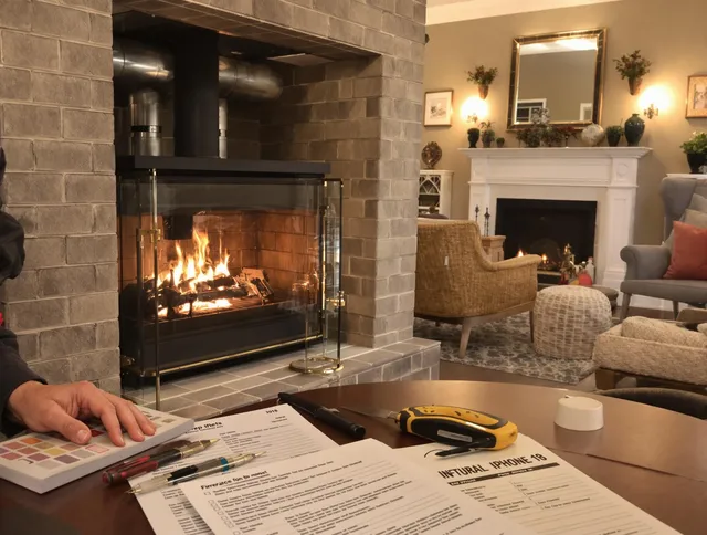 Rock Hill Chimney Sweep verifying fireplace safety measures in Rock Hill, SC