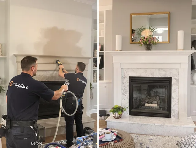 Professional soot removal by Rock Hill Chimney Sweep team in Rock Hill, SC